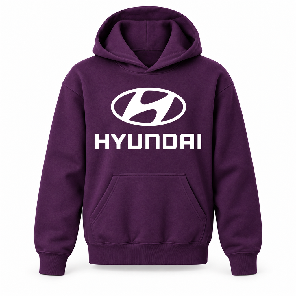Youth Kids Hyundai Car Pullover Hoodie | Color: Purple | Refreshed youth hoodie, original Drive artwork