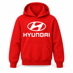 Youth Kids Hyundai Car Pullover Hoodie | Color: Red | Refreshed youth hoodie, original Drive artwork