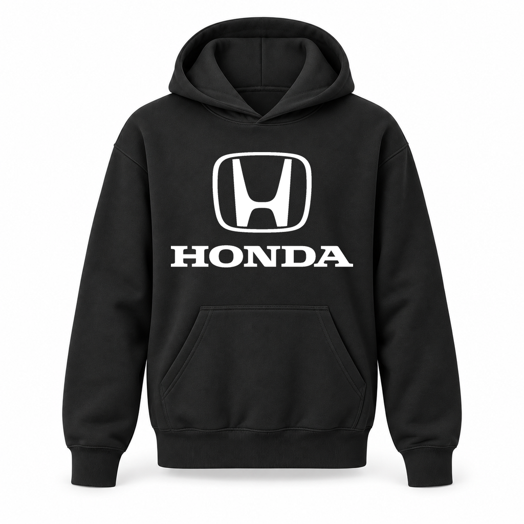 Youth Kids Honda Car Pullover Hoodie | Color: Black | Refreshed youth hoodie, original Drive artwork