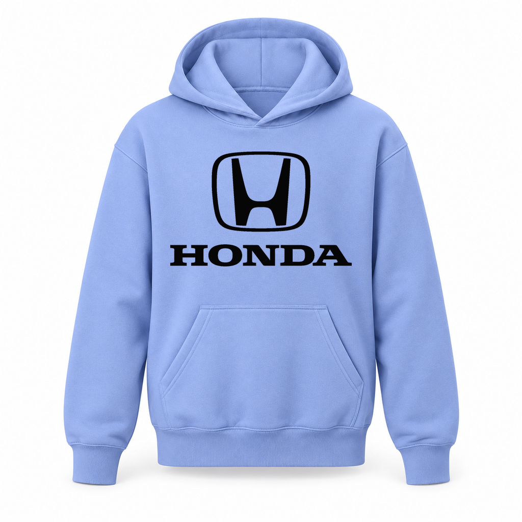 Youth Kids Honda Car Pullover Hoodie | Color: Light Blue | Refreshed youth hoodie, original Drive artwork