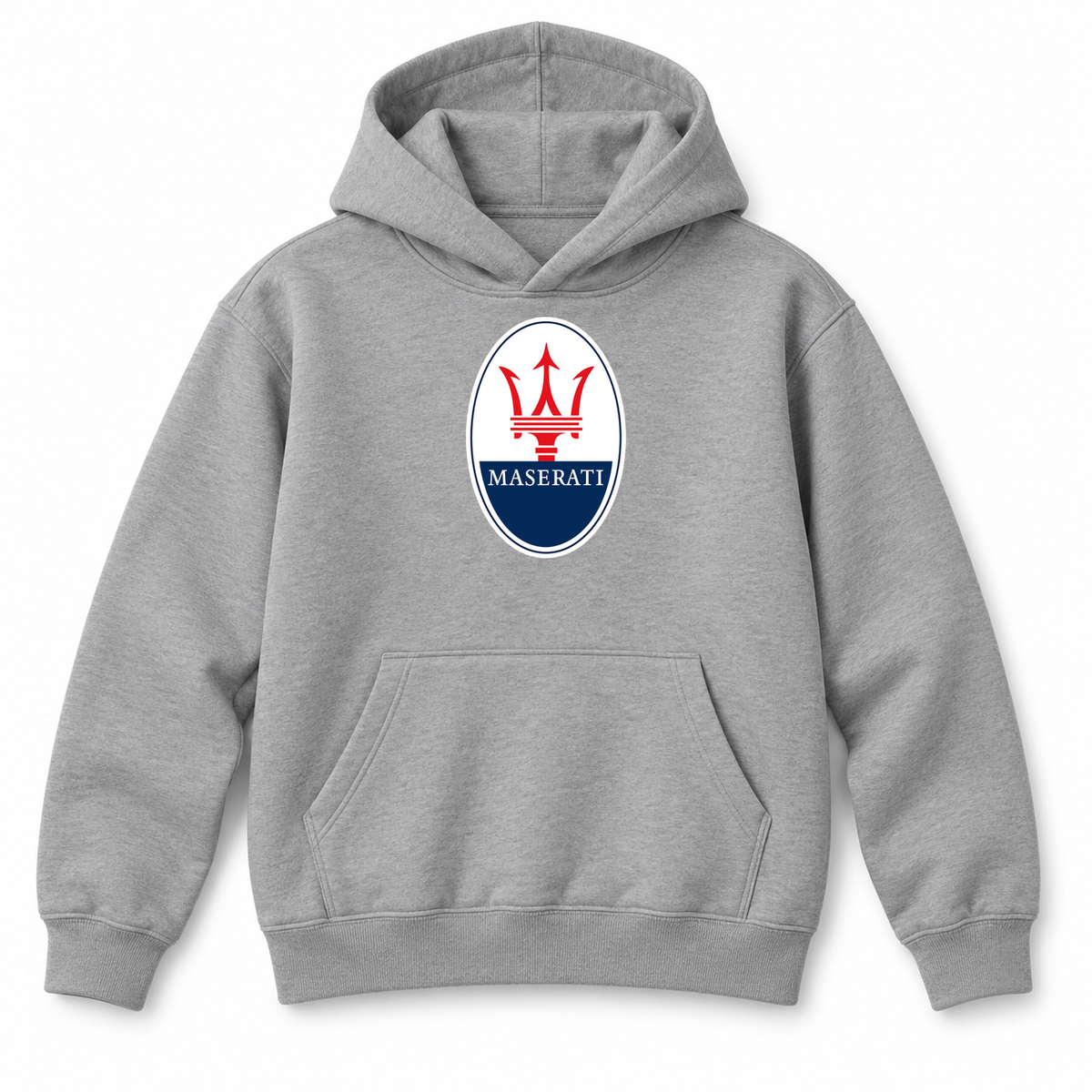 Youth Kids Maserati Car Pullover Hoodie | Color: Grey | Refreshed youth hoodie, original Drive artwork