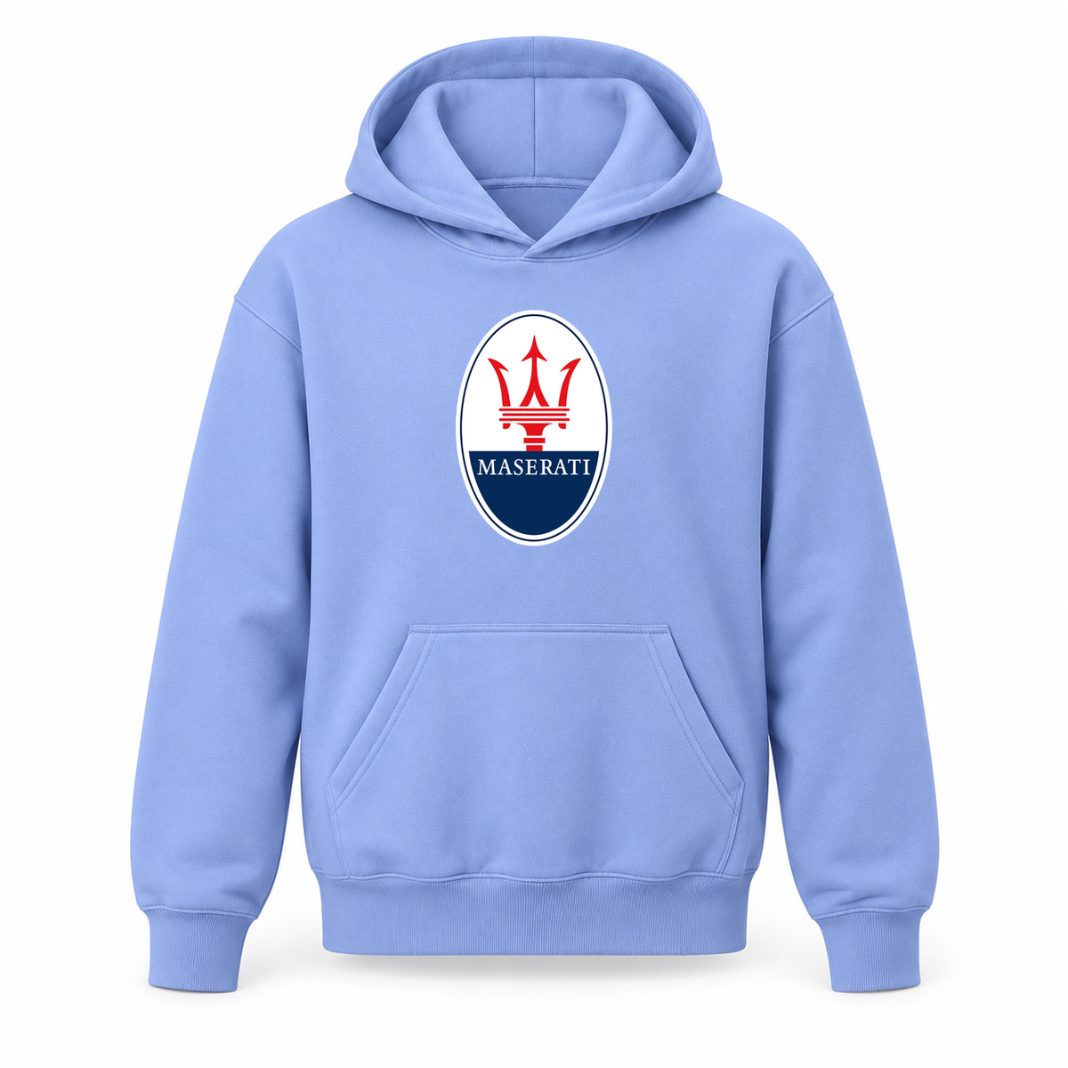 Youth Kids Maserati Car Pullover Hoodie | Color: Light Blue | Refreshed youth hoodie, original Drive artwork