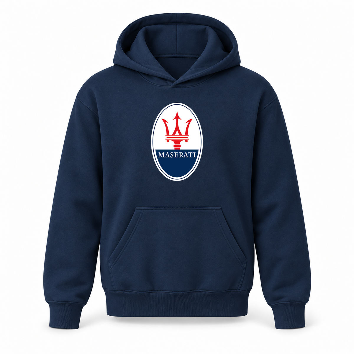 Youth Kids Maserati Car Pullover Hoodie | Color: Navy | Refreshed youth hoodie, original Drive artwork