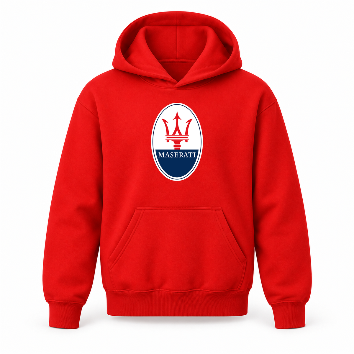 Youth Kids Maserati Car Pullover Hoodie | Color: Red | Refreshed youth hoodie, original Drive artwork