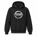 Youth Kids Nissan Car Pullover Hoodie | Color: Black | Refreshed youth hoodie, original Drive artwork