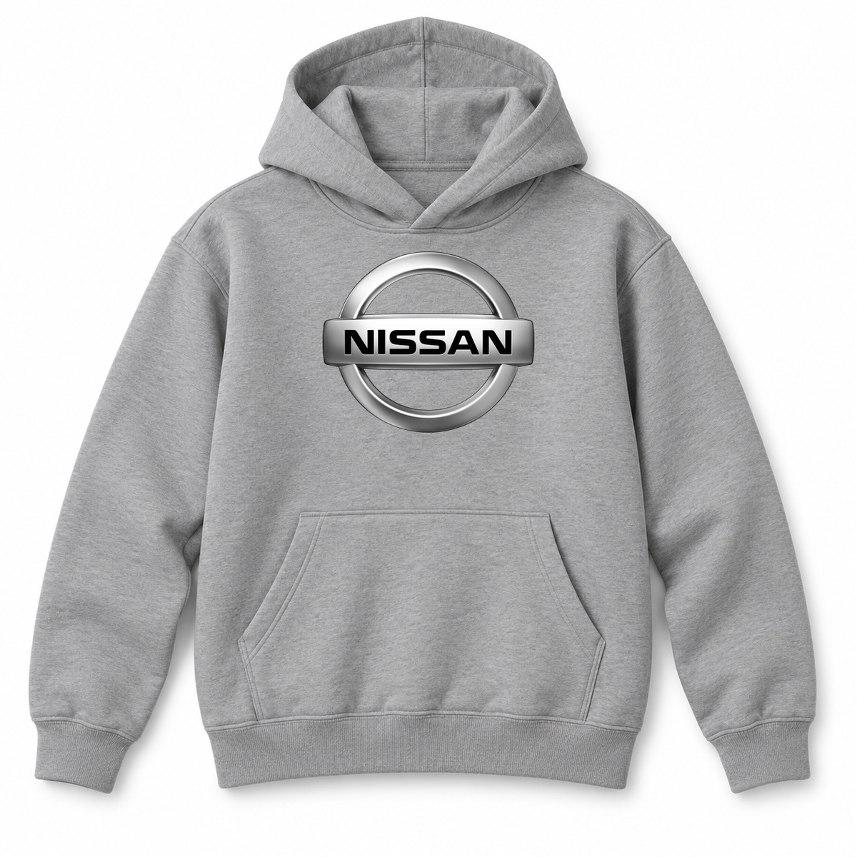 Youth Kids Nissan Car Pullover Hoodie | Color: Grey | Refreshed youth hoodie, original Drive artwork