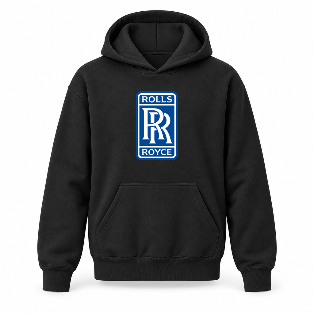 Youth Kids Rolls Royce Car Pullover Hoodie | Color: Black | Refreshed youth hoodie, original Drive artwork