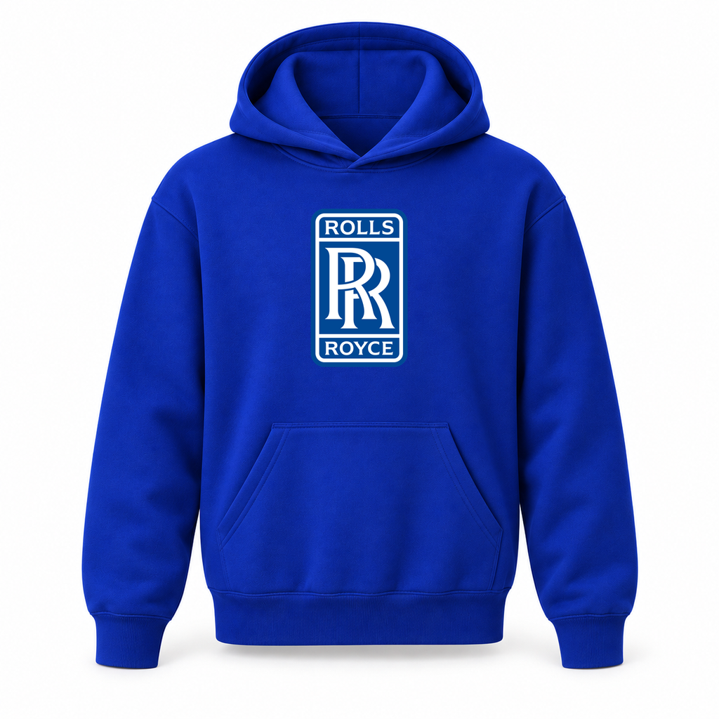 Youth Kids Rolls Royce Car Pullover Hoodie | Color: Blue | Refreshed youth hoodie, original Drive artwork