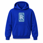 Youth Kids Rolls Royce Car Pullover Hoodie | Color: Blue | Refreshed youth hoodie, original Drive artwork