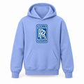 Youth Kids Rolls Royce Car Pullover Hoodie | Color: Light Blue | Refreshed youth hoodie, original Drive artwork