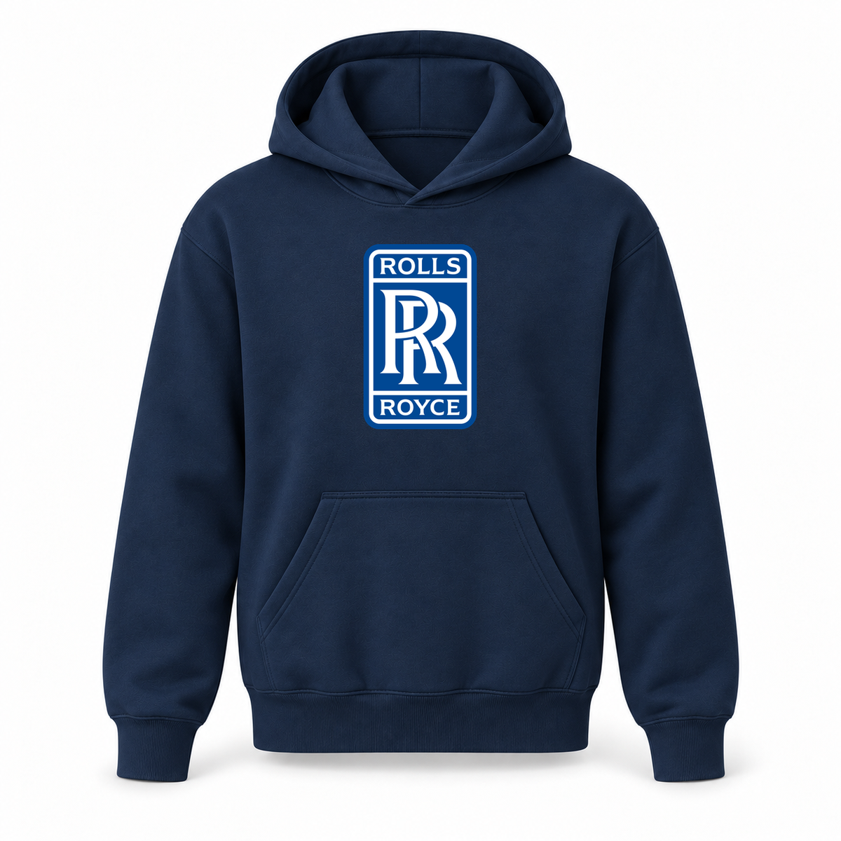 Youth Kids Rolls Royce Car Pullover Hoodie | Color: Navy | Refreshed youth hoodie, original Drive artwork