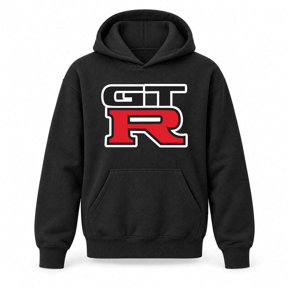 Youth Kids GTR Car Pullover Hoodie | Color: Black | Refreshed youth hoodie, original Drive artwork