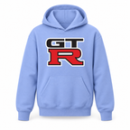 Youth Kids GTR Car Pullover Hoodie | Color: Light Blue | Refreshed youth hoodie, original Drive artwork