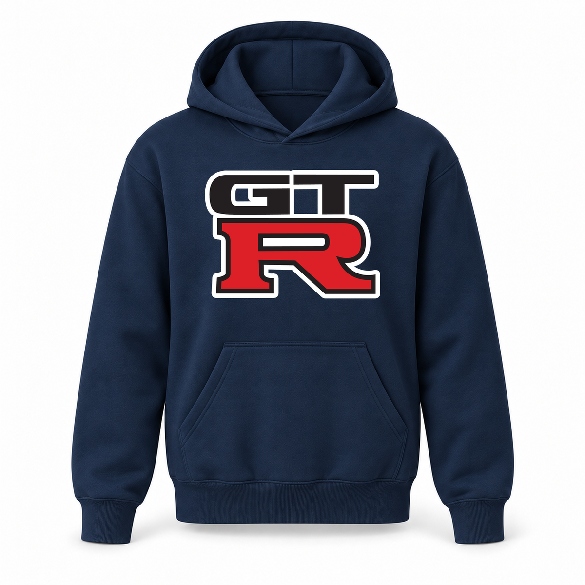 Youth Kids GTR Car Pullover Hoodie | Color: Navy | Refreshed youth hoodie, original Drive artwork