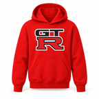 Youth Kids GTR Car Pullover Hoodie | Color: Red | Refreshed youth hoodie, original Drive artwork