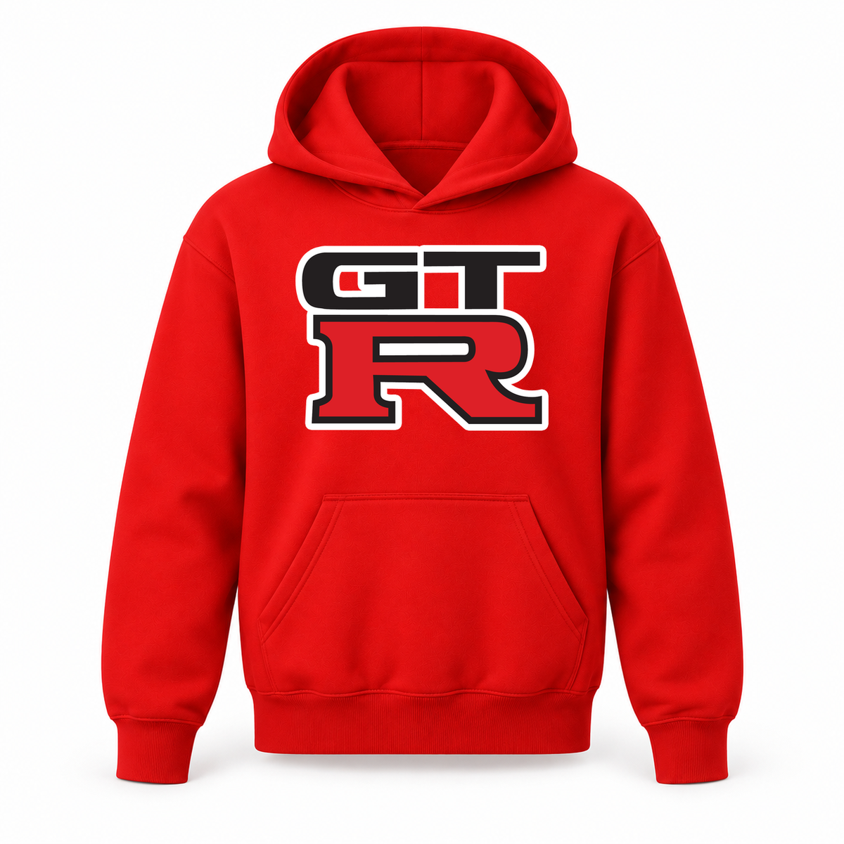 Youth Kids GTR Car Pullover Hoodie | Color: Red | Refreshed youth hoodie, original Drive artwork