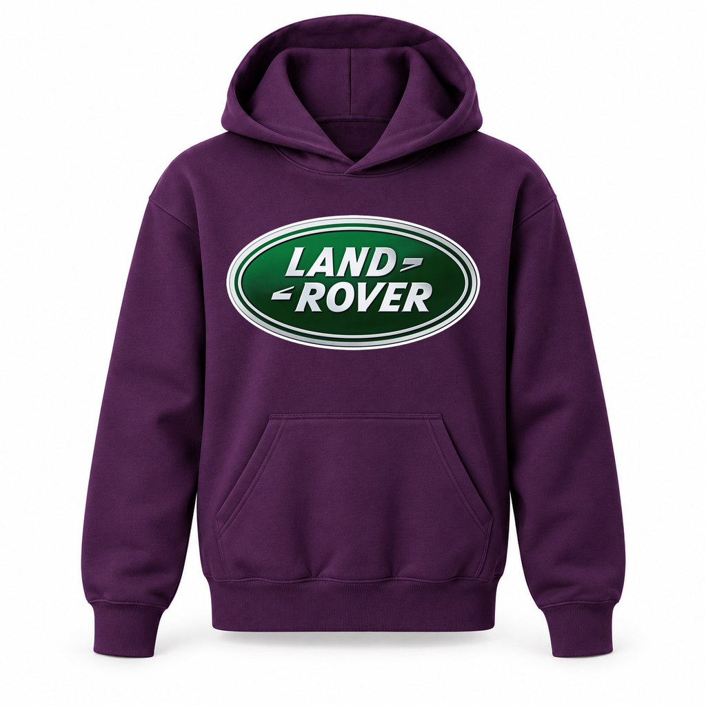 Youth Kids Land Rover Car Pullover Hoodie | Color: Purple | Refreshed youth hoodie, original Drive artwork