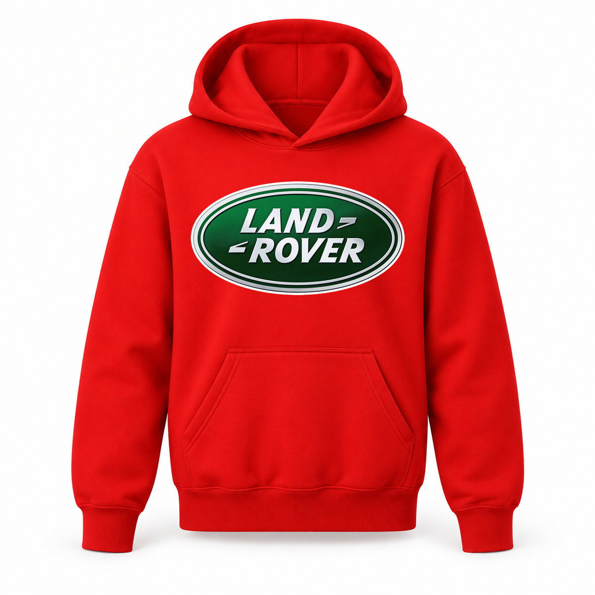 Youth Kids Land Rover Car Pullover Hoodie | Color: Red | Refreshed youth hoodie, original Drive artwork