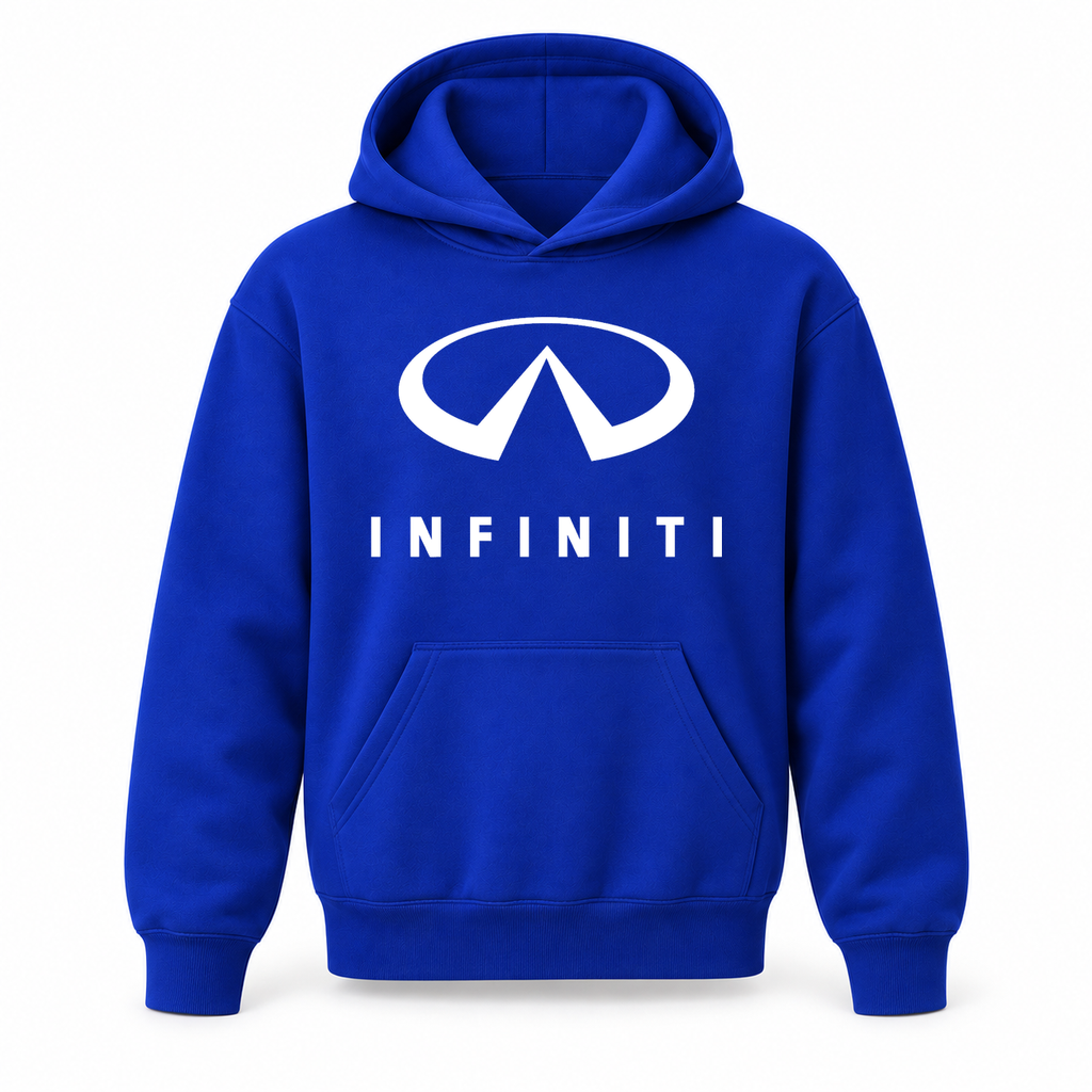 Youth Kids Infiniti Luxury Car Pullover Hoodie | Color: Blue | Refreshed youth hoodie, original Drive artwork