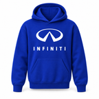 Youth Kids Infiniti Luxury Car Pullover Hoodie | Color: Blue | Refreshed youth hoodie, original Drive artwork