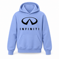 Youth Kids Infiniti Luxury Car Pullover Hoodie | Color: Light Blue | Refreshed youth hoodie, original Drive artwork