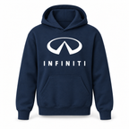 Youth Kids Infiniti Luxury Car Pullover Hoodie | Color: Navy | Refreshed youth hoodie, original Drive artwork