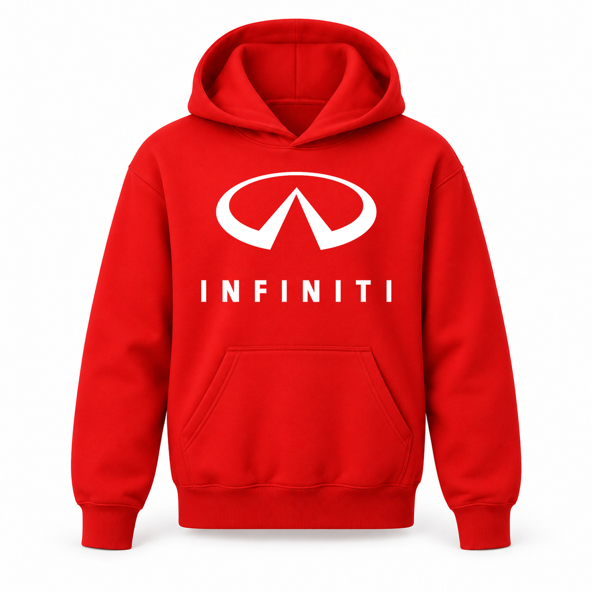 Youth Kids Infiniti Luxury Car Pullover Hoodie | Color: Red | Refreshed youth hoodie, original Drive artwork