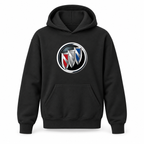 Youth Kids Buick Car Pullover Hoodie | Color: Black | Refreshed youth hoodie, original Drive artwork