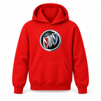Youth Kids Buick Car Pullover Hoodie | Color: Red | Refreshed youth hoodie, original Drive artwork