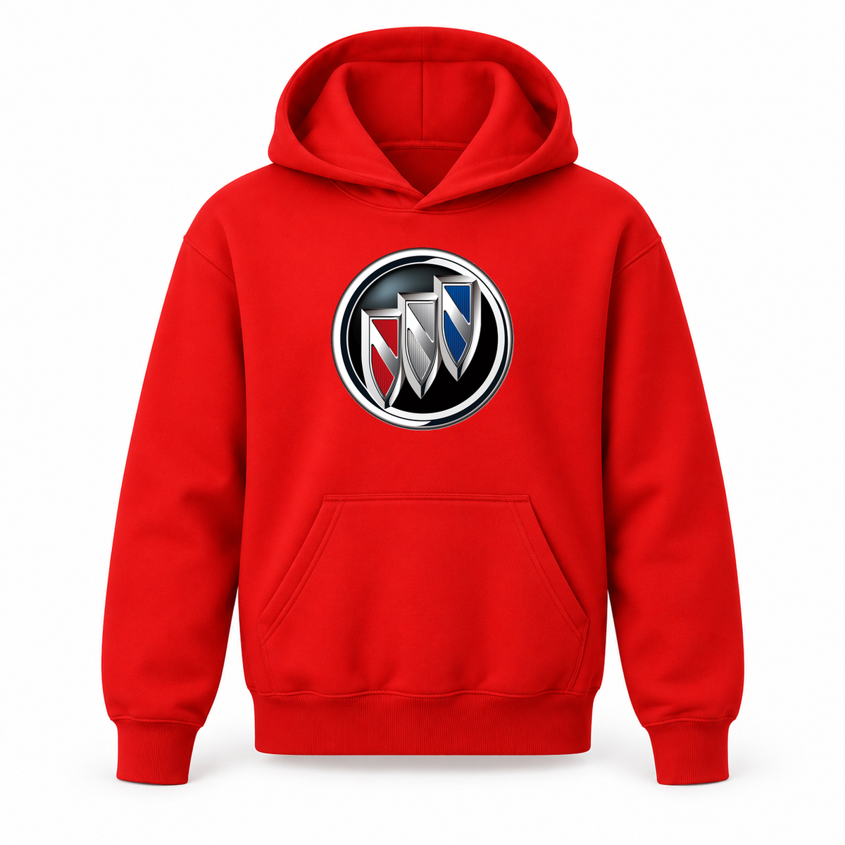Youth Kids Buick Car Pullover Hoodie | Color: Red | Refreshed youth hoodie, original Drive artwork