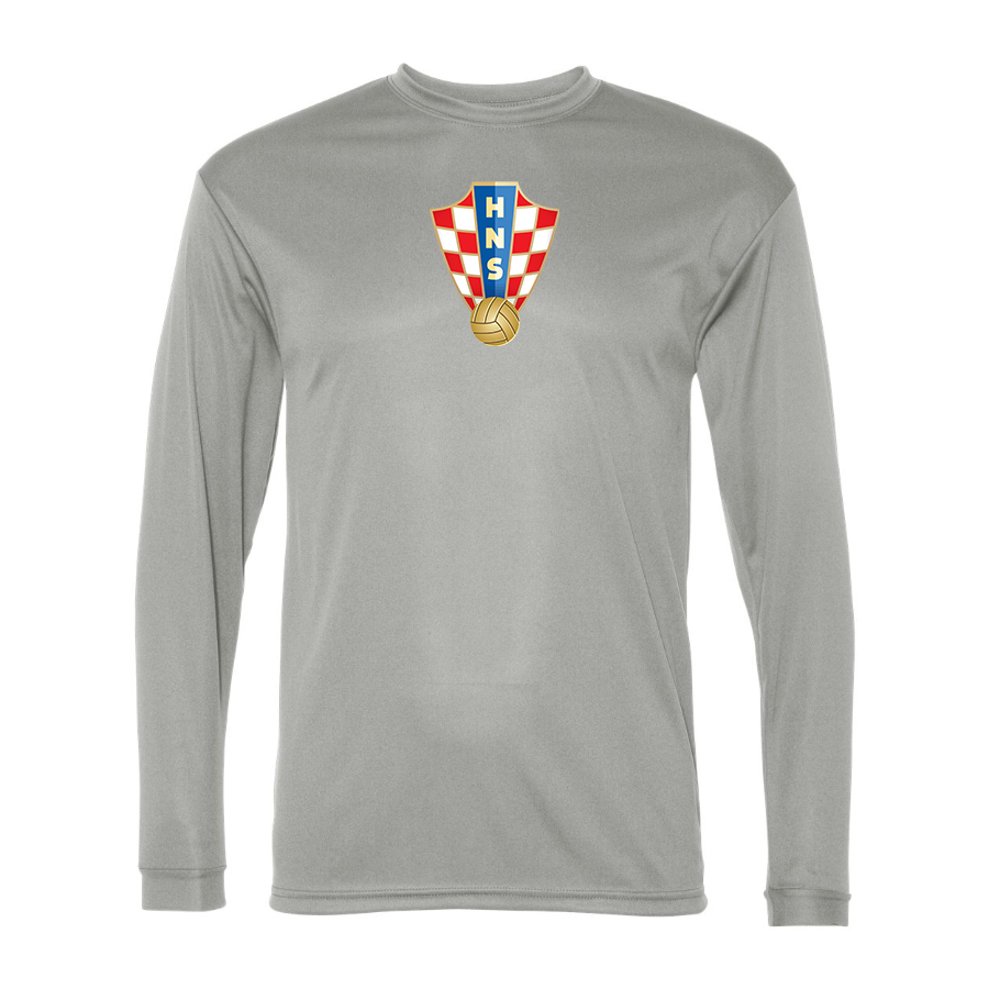 Men’s  Croatia National Soccer Team - C2 Sport - Performance Long Sleeve T-Shirt - 5104