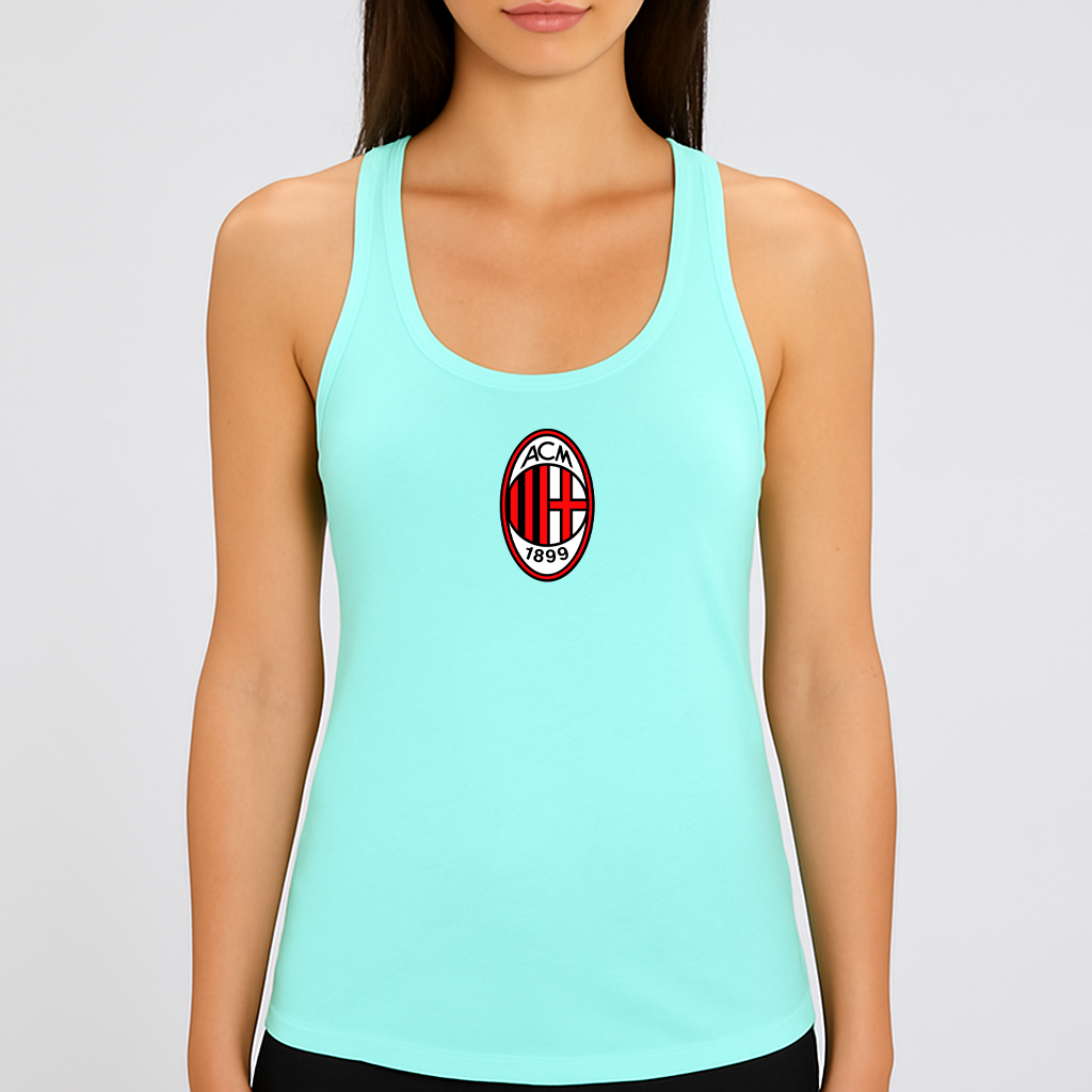 Women's  AC Milan Soccer  Racerback Tank Top