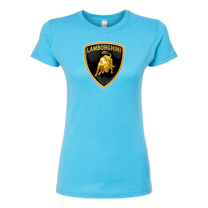 Women’s Lamborghini Car Round Neck T-Shirt