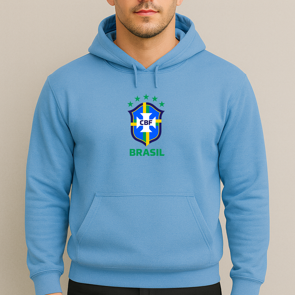 Men's Brasil National Soccer Team Pullover Hoodie