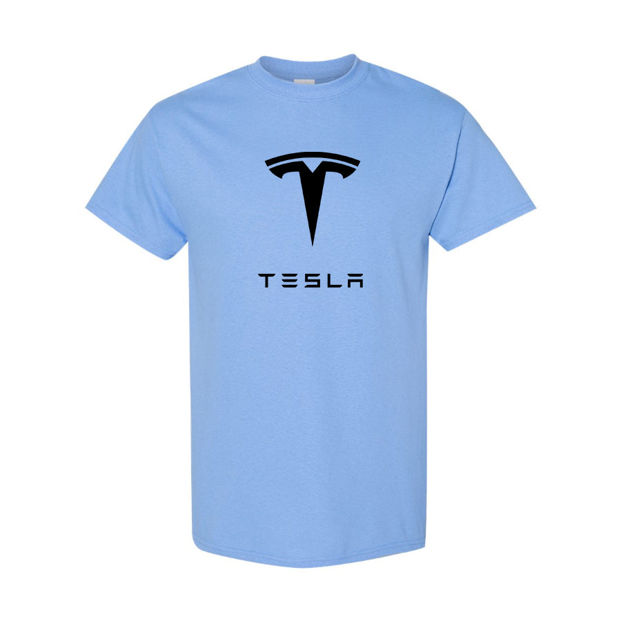 Men’s Tesla Motorsports Car Cotton T-Shirt