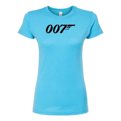 Women’s 007 James Bond Movie Round Neck T-Shirt