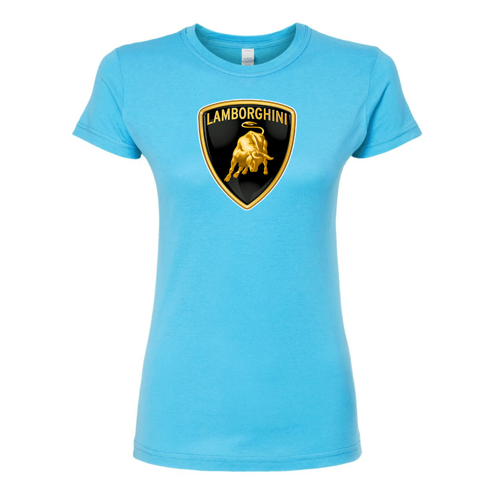 Women’s Lamborghini Car Round Neck T-Shirt