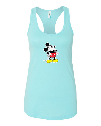 Women's Mickey Mouse Cartoon Racerback Tank Top