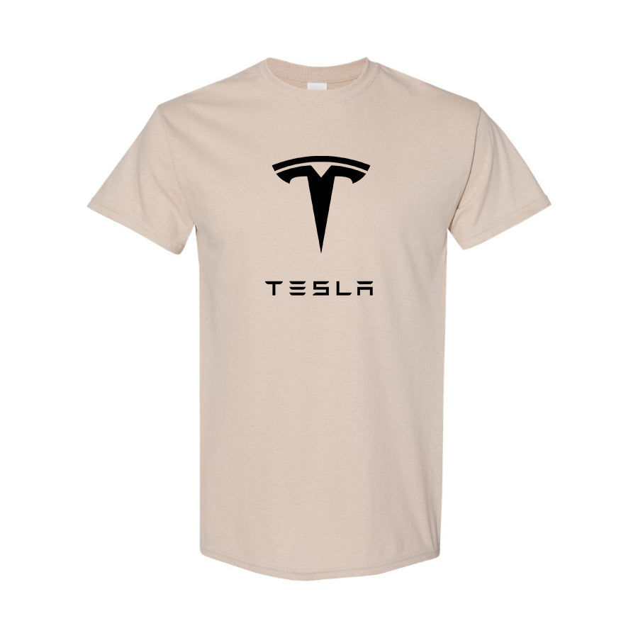 Men’s Tesla Motorsports Car Cotton T-Shirt