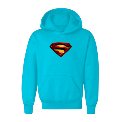 Youth Kids Superman Superhero Pullover Hoodie