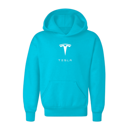 Youth Kids Tesla Motorsports Car Pullover Hoodie