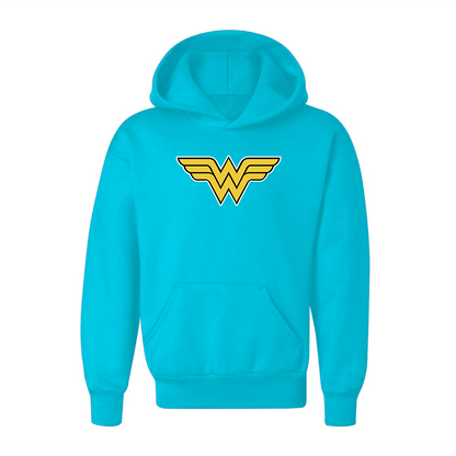 Youth Kids Wonder Woman Superhero Pullover Hoodie