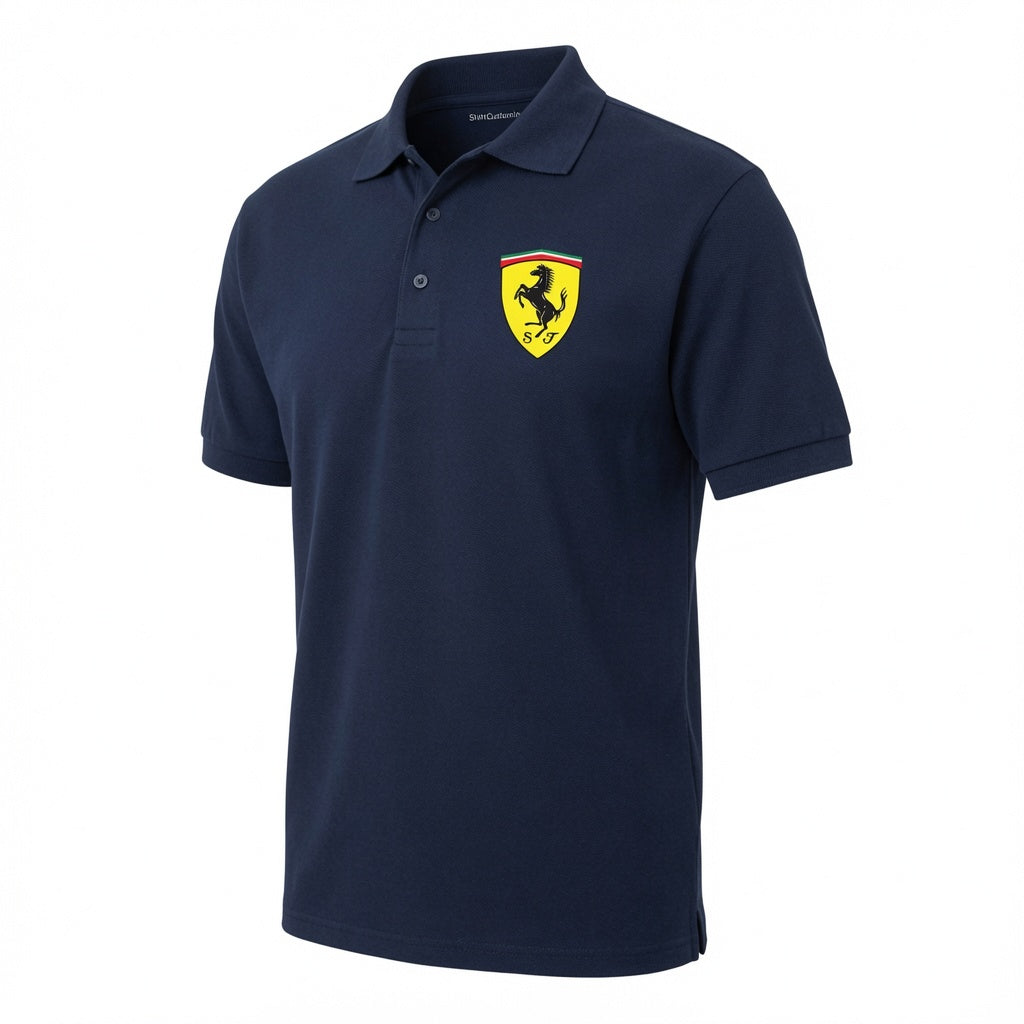 Men’s Ferrari Motorsport Car Dry Blend Polo