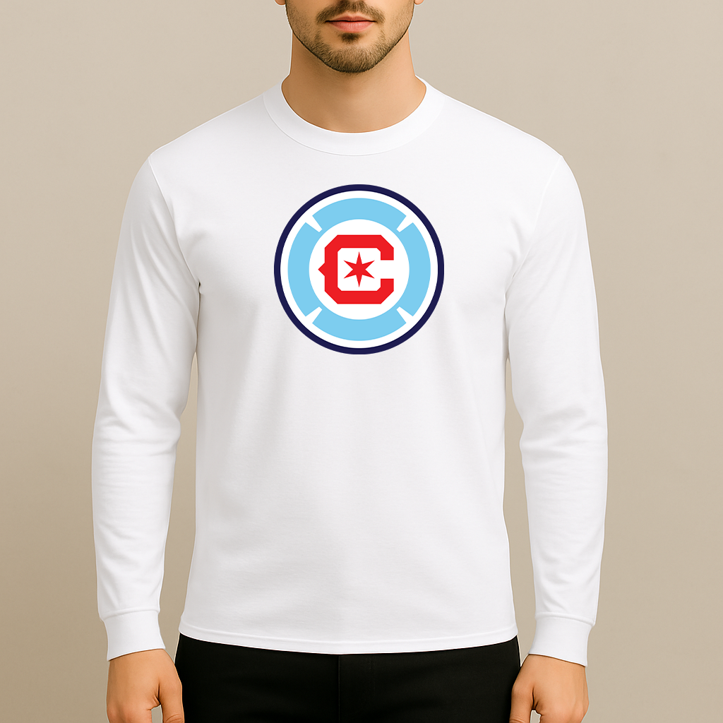 Men's Chicago Fire Soccer Long Sleeve T-Shirt