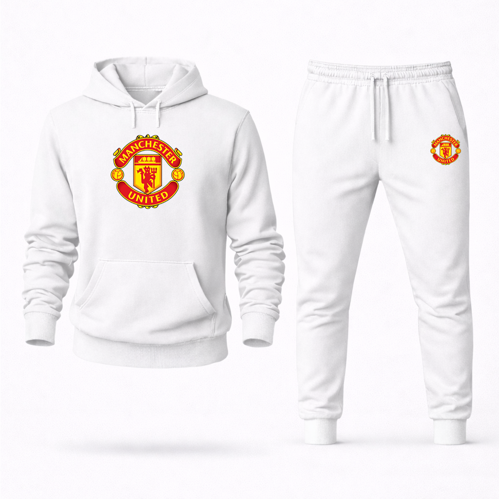 Men’s Manchester United Logo Hoodie Joggers Set