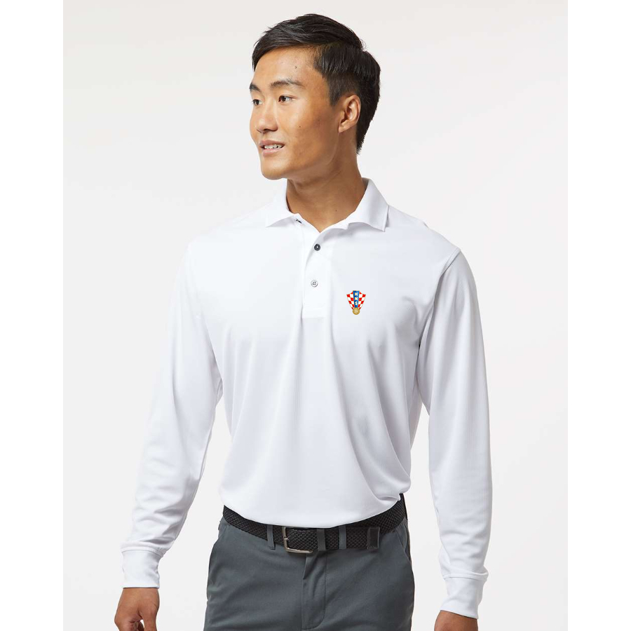 Men's  Croatia National Soccer Team - Paragon - Prescott Long Sleeve Polo - 110