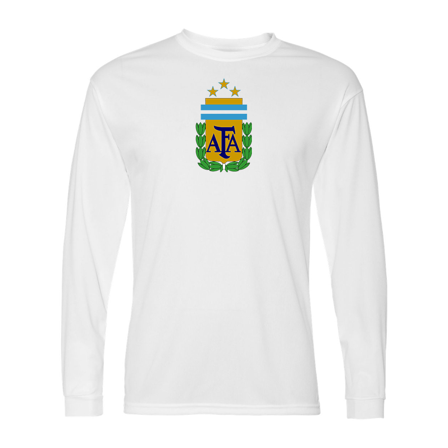 Men’s Argentina National Soccer - Performance Long Sleeve T-Shirt - 5104