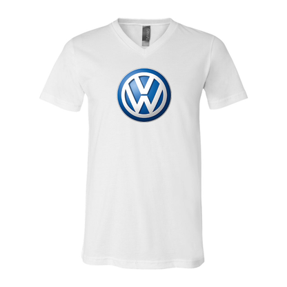 Men’s VW Volkswagen Car - BELLA + CANVAS - Jersey V-Neck Tee - 3005