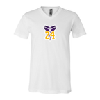 Men's  Kobe Bryant Mamba 24 - BELLA + CANVAS - Jersey V-Neck Tee - 3005
