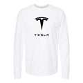 Men’s Tesla Motorsports Car Cotton Long Sleeve T-Shirt